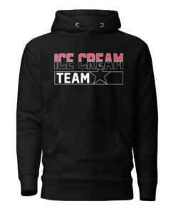 ICE Cream Team hoodie sweatshirt front view