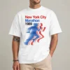 NYC Marathon Vintage Shirt front view, retro 1989 running tee