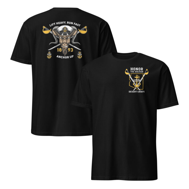 Honor The Anchor USN Desert Chiefs T Shirt | Navy Chief Pride Tee 2 Honor The Anchor USN Desert Chiefs Navy Chief Pride T Shirt