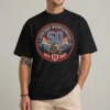 Heritage Mountaineers Shirt in black with a 50th anniversary varsity crest dated 1977 to 2027
