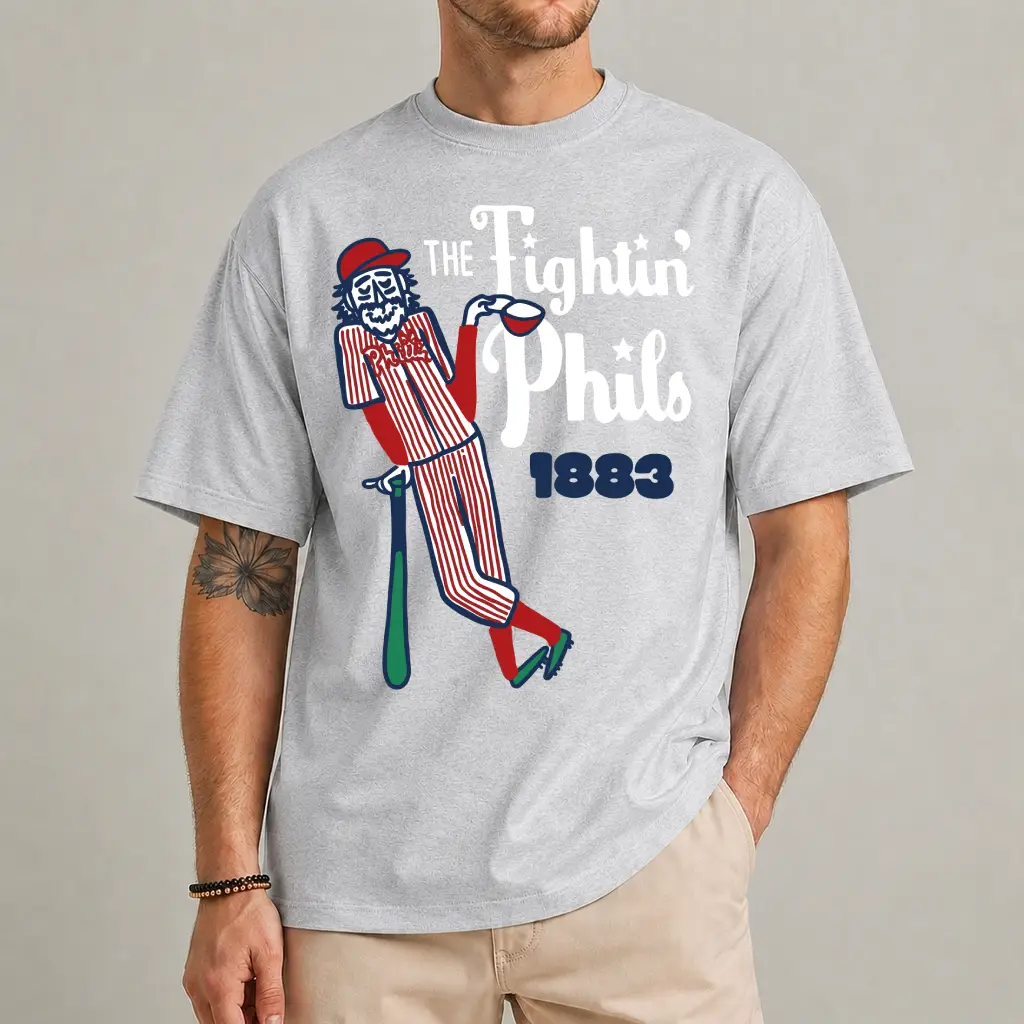 Phillies Fightin' Phils 1883 T-Shirt | Baseball Tee 1 Phillies fan shirt Fightin Phils 1883 graphic tee