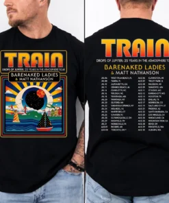 Train Drops of Jupiter tour shirt front view graphic tee