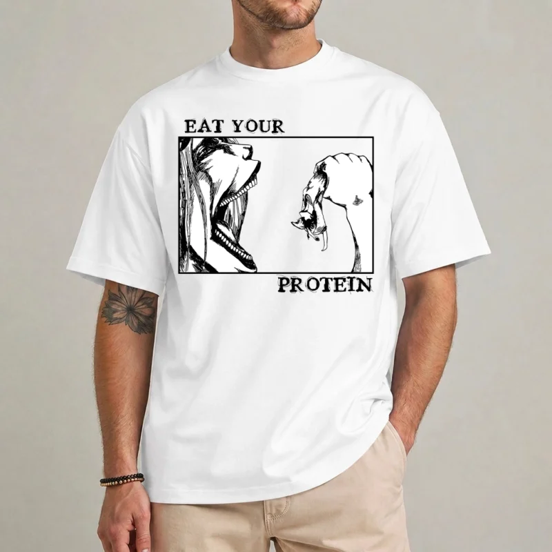 Attack on Titan Gym T-Shirt | Anime Protein Tee 2 Attack on Titan gym shirt anime protein tee