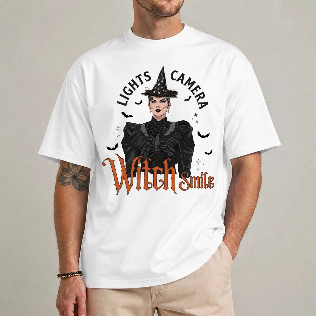 Taylor Swift Lights Camera Witch Smile Halloween Witch T Shirt 1 Lights Camera Witch Smile Halloween Witch T Shirt