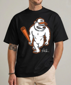 Pete Alonso Baltimore shirt front view Polar Bear graphic tee