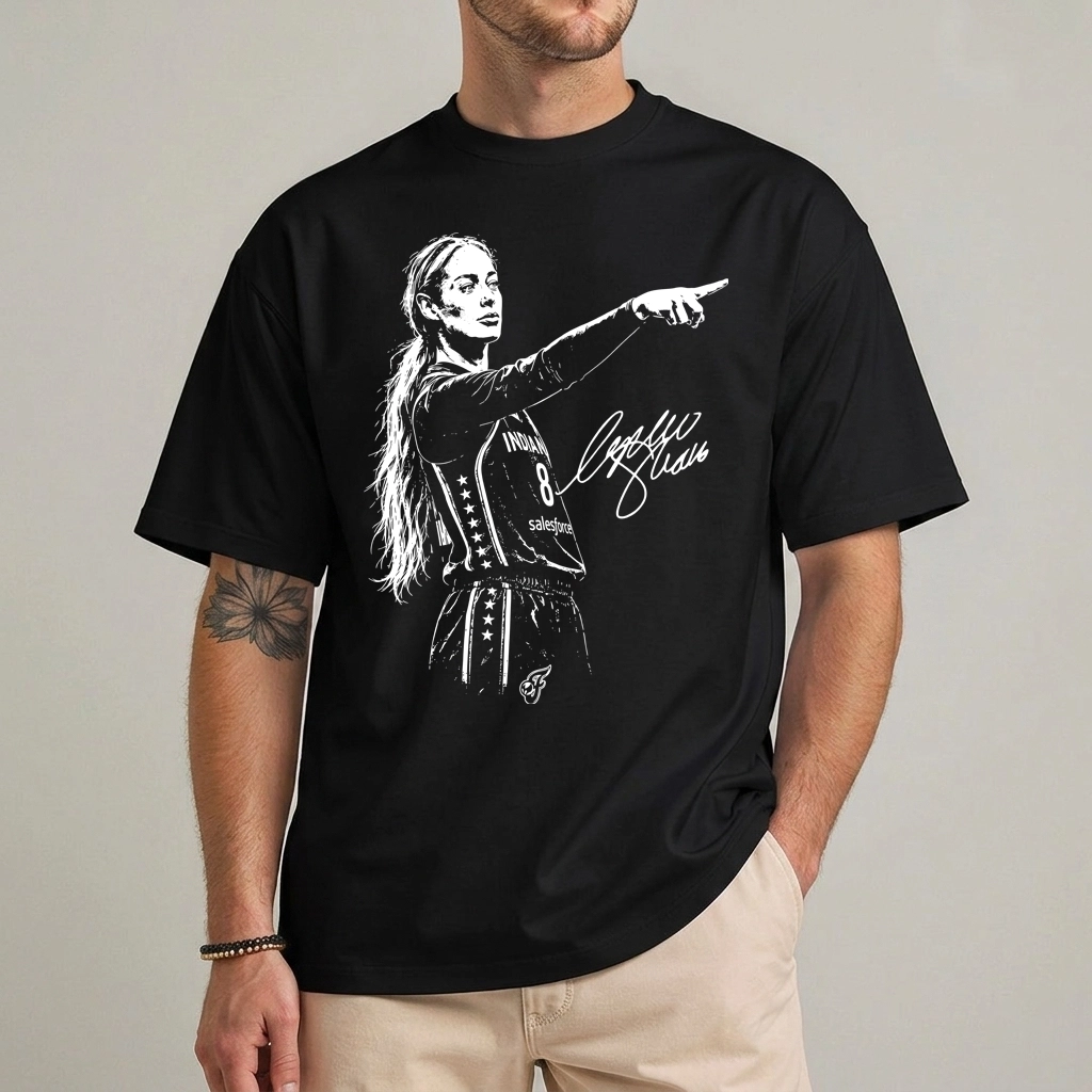 Sophie Cunningham Point Signature Basketball T-Shirt 1 Sophie Cunningham basketball shirt signature point tee