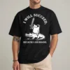 I Will Succeed Because I Am Insane shirt with frog riding alligator illustration