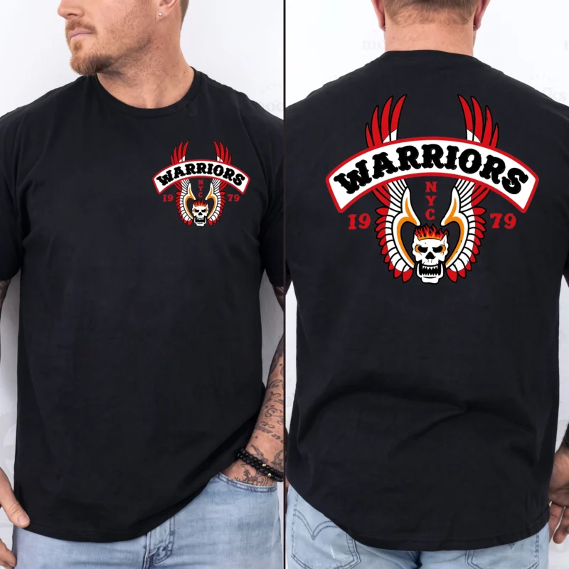 The Warriors 1979 Come Out To Play T Shirt 2 Warriors 1979 shirt front view come out to play cult movie graphic tee
