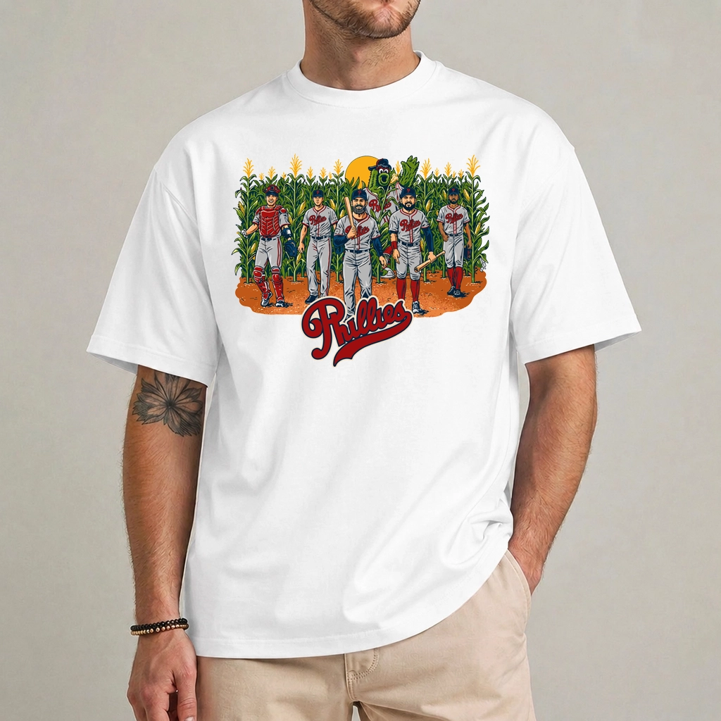 Phillies Field of Dreams T-Shirt | Cornfield Baseball Tee 1 Phillies Field of Dreams shirt cornfield baseball tee