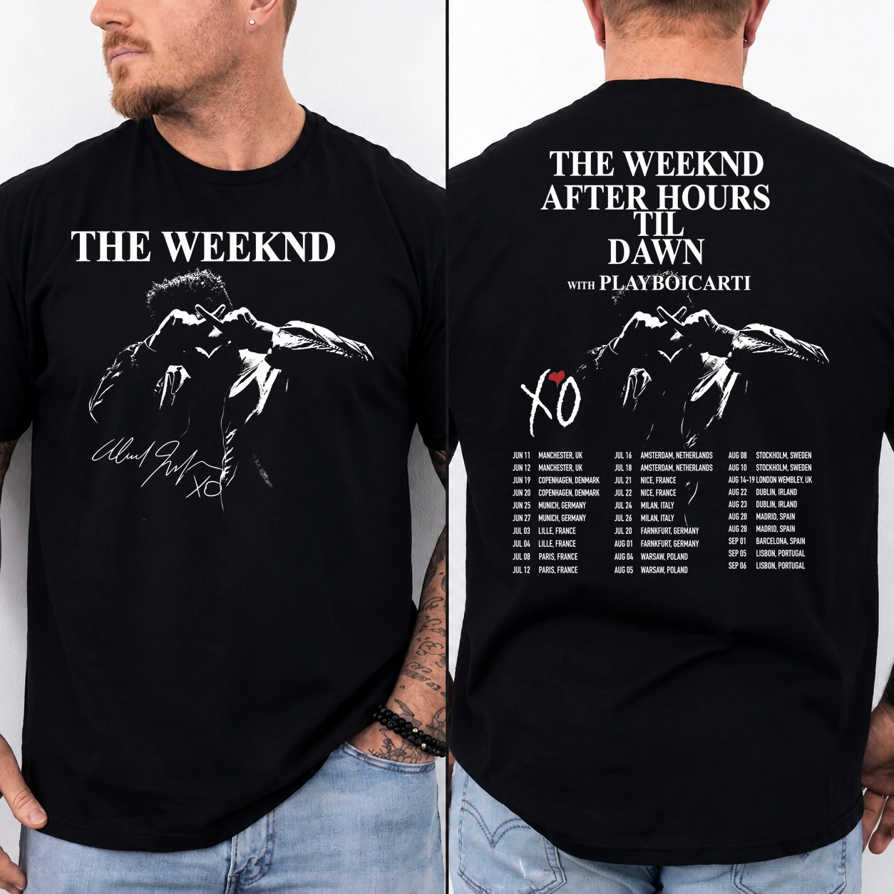 The Weeknd After Hours Tee | Playboi Carti Concert Shirt 1 The Weeknd After Hours shirt Playboi Carti concert tee