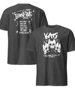 Island Tour 2022 graphic T-shirt detail view