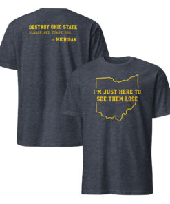 I'm Just Here To See Ohio State Lose T-Shirt 8 College football rivalry shirt alternate product image