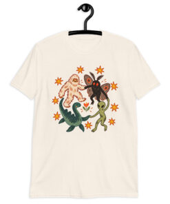 Dancing Cryptids Shirt | Bigfoot Mothman Alien Tee - Image 6