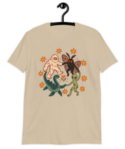 Dancing Cryptids Shirt | Bigfoot Mothman Alien Tee - Image 3