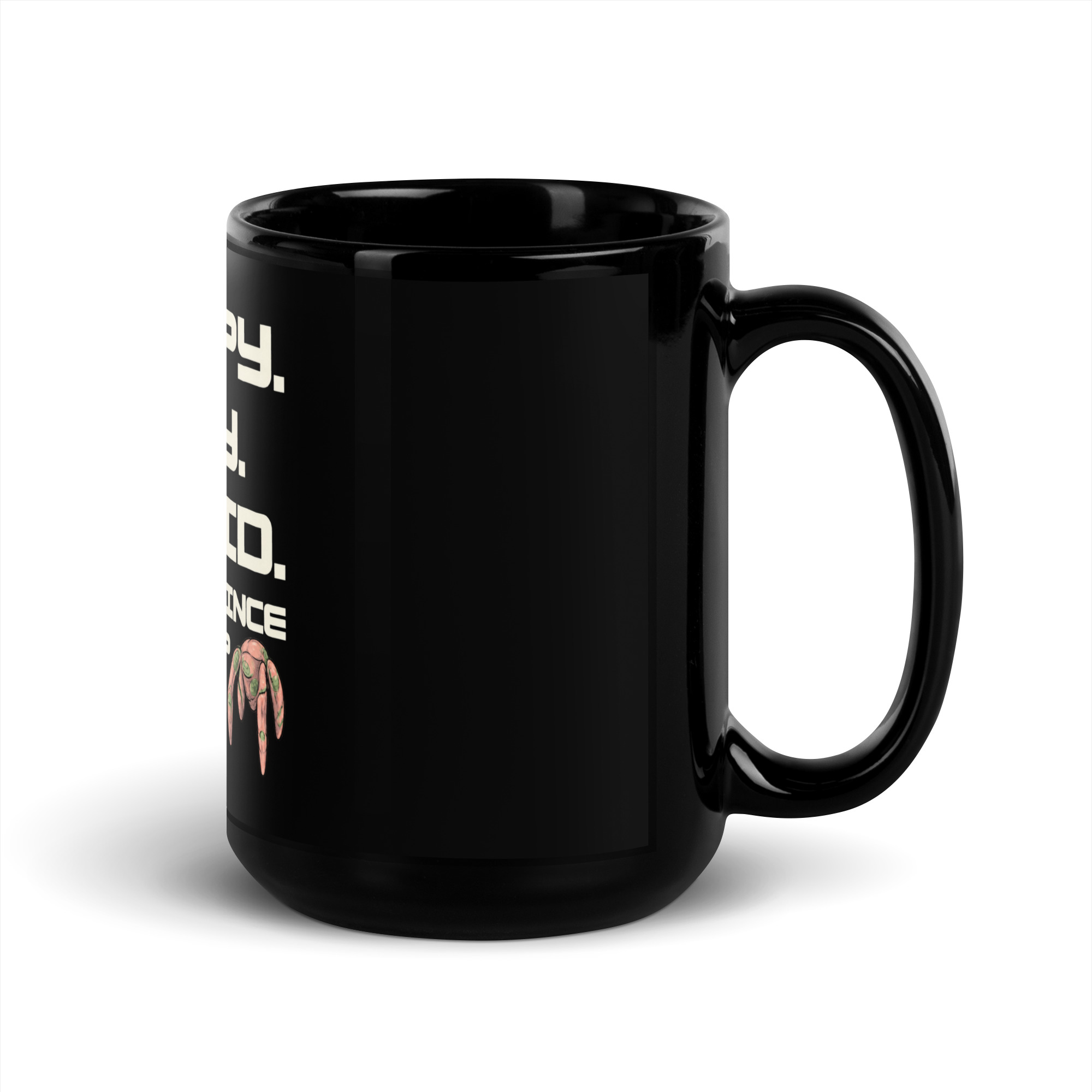 Grumpy Angry Stupid Mug - Funny No Sleep Black Coffee Cup 4 Grumpy Angry Stupid Mug, 15 oz, handle on the right
