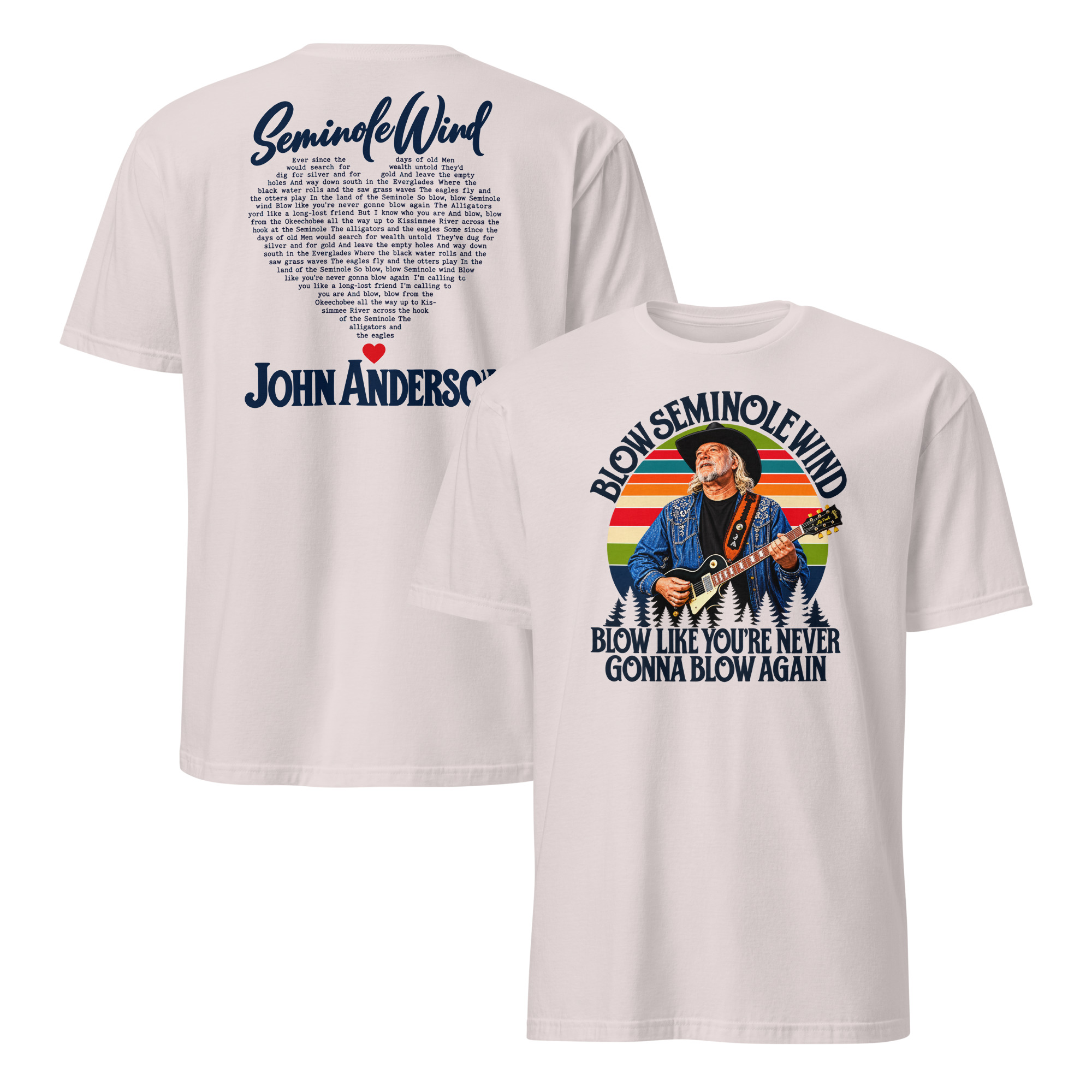 John Anderson Seminole Wind Memorial T-Shirt 5 Ice Grey John Anderson Seminole Wind memorial graphic T-shirt product mockup