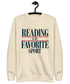 Bone Reading Is My Favorite Sport varsity-style crewneck