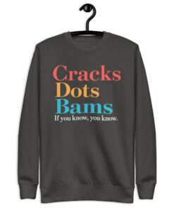 Cracks Dots Bams Sweatshirt – Mahjong Player Crewneck 9 Vintage Black Cracks Dots Bams mahjong crewneck