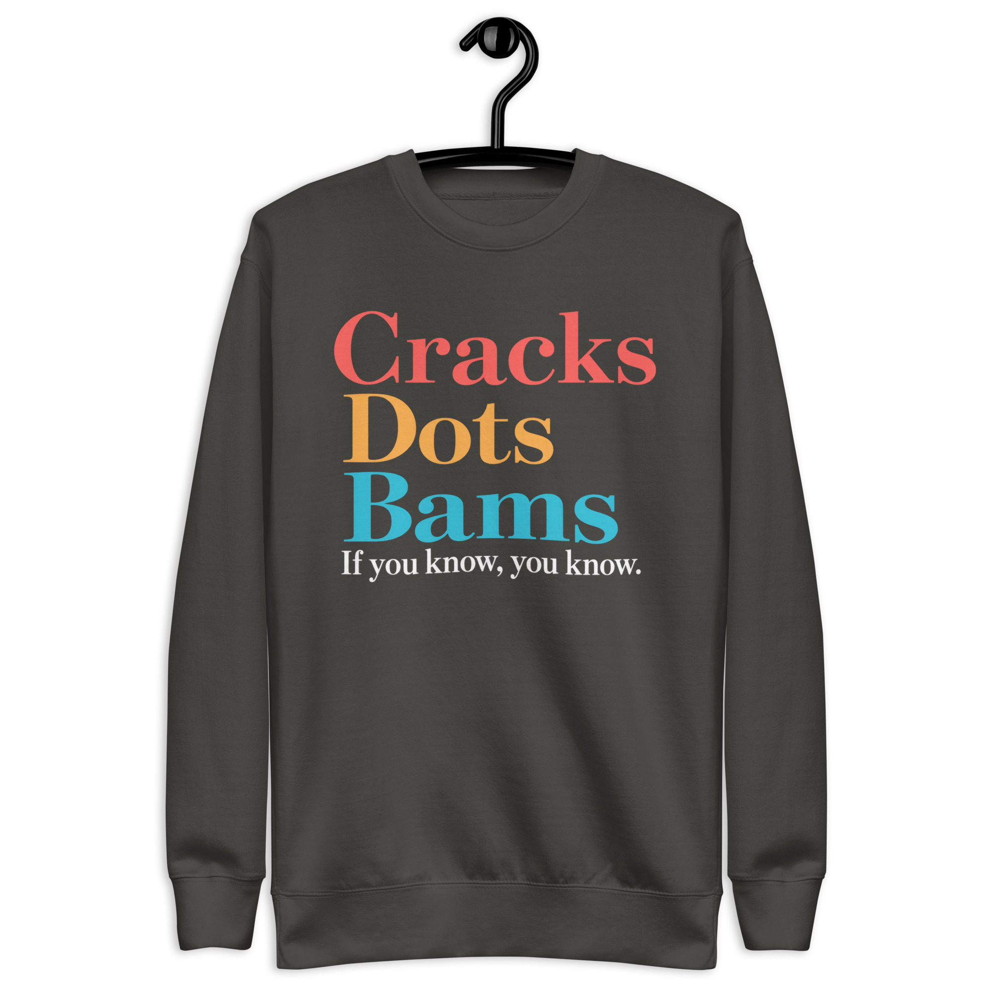 Cracks Dots Bams Sweatshirt – Mahjong Player Crewneck 5 Vintage Black Cracks Dots Bams mahjong crewneck