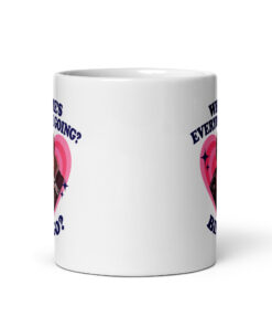 Where's Everyone Going Bingo Mug - Funny Gamer Meme Cup 11 Where's Everyone Going Bingo Mug, 11 oz, front view