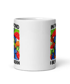 Wizard Frog Mug - In The Pond I Be Ponderin Coffee Cup 11 Wizard Frog Mug, 11 oz, front view