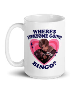 Where's Everyone Going Bingo Mug - Funny Gamer Meme Cup 13 Where's Everyone Going Bingo Mug, 15 oz, handle on the left