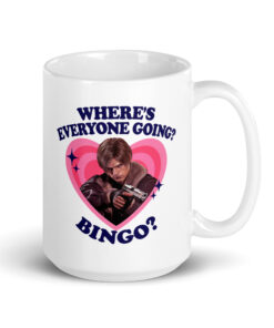 Where's Everyone Going Bingo Mug - Funny Gamer Meme Cup 12 Where's Everyone Going Bingo Mug, 15 oz, handle on the right