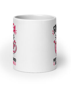 40th Birthday Mug for Her - Four-Tea Brew-tiful Tea Cup 17 40th Birthday Mug for Her, 20 oz, front view