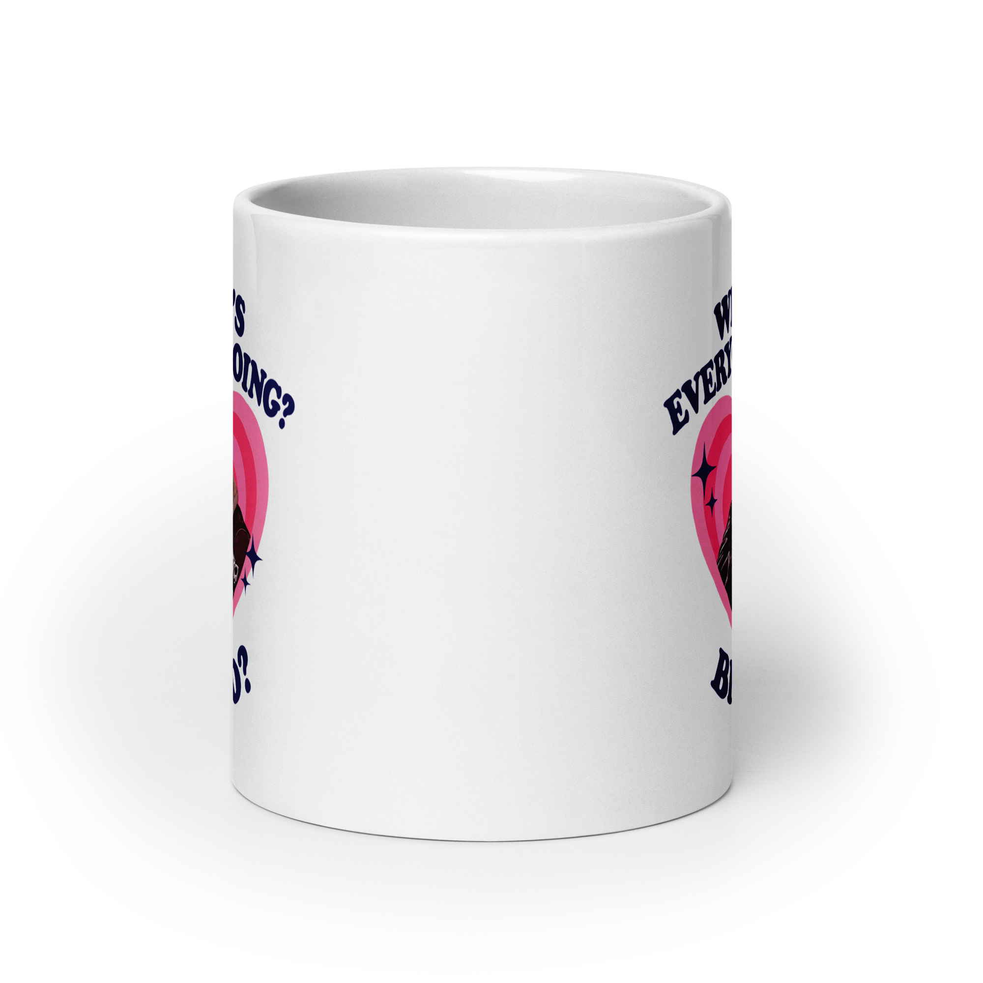 Where's Everyone Going Bingo Mug - Funny Gamer Meme Cup 9 Where's Everyone Going Bingo Mug, 20 oz, front view